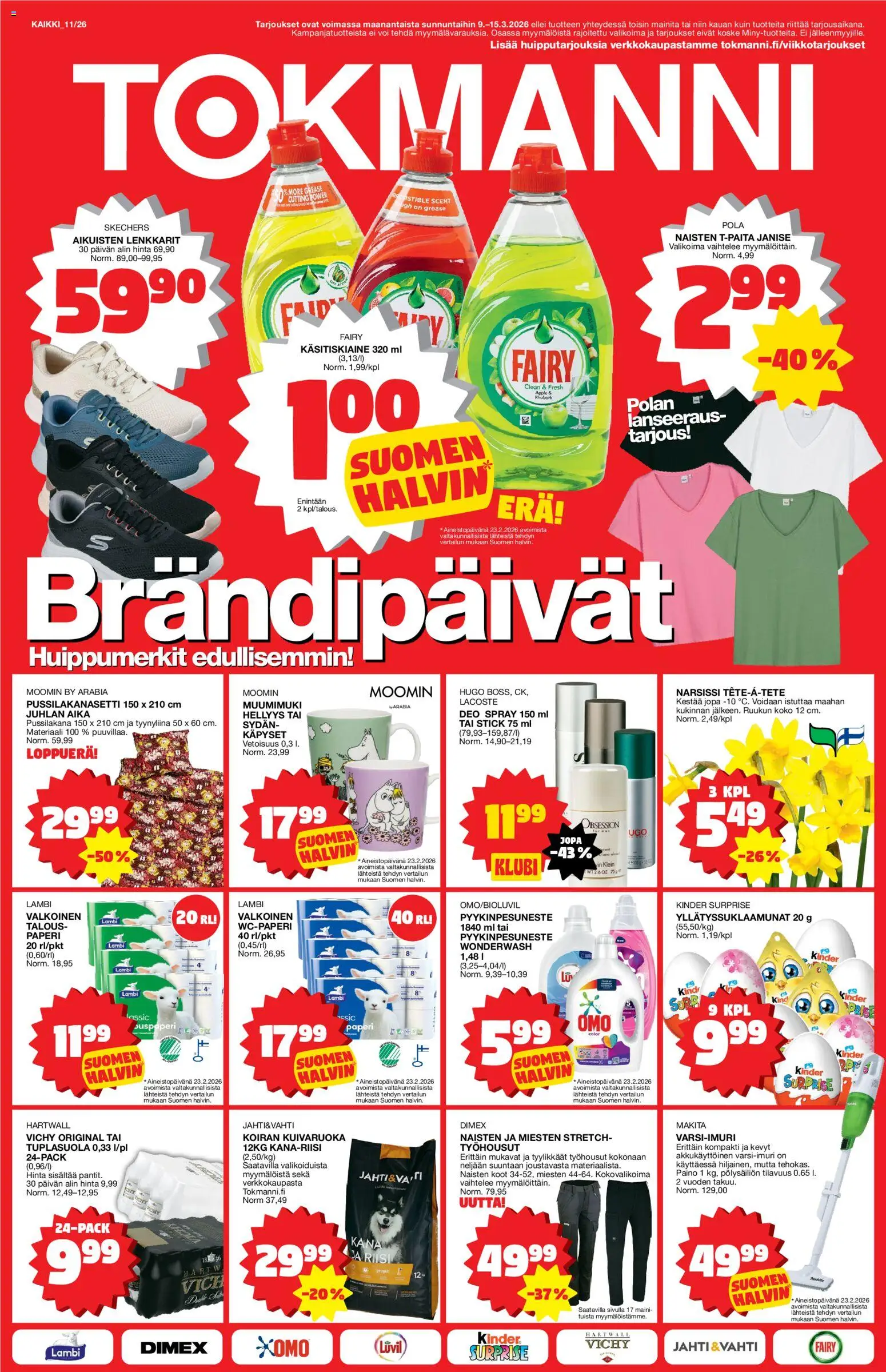 Tokmanni tarjoukset - sivu 1- voimassa alkaen 09/03/2026
