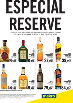 Vista previa del folleto Makro - Hoja Especial Destilados Canarias válido desde 24/11/2025