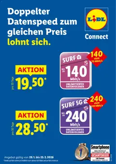 Vorschau Lidl Surf Action - Lidl Connect gültig ab 29.01.2026