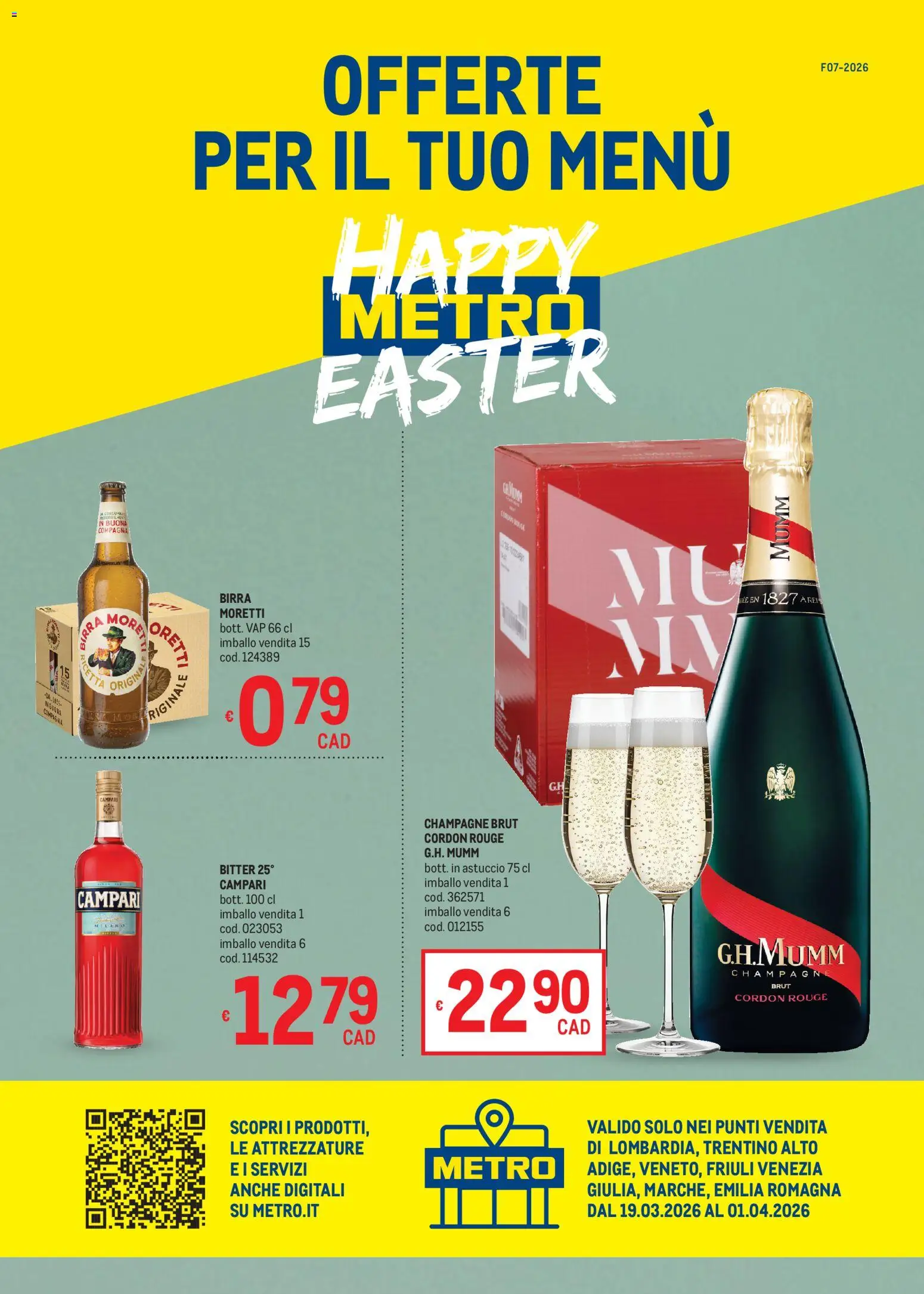Metro volantino - pagina 1 - valido dal 19/03/2026