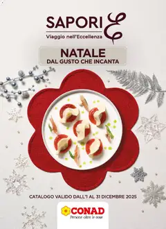 Anteprima Spazio Conad Gourmet Natale catalogo valida dal 01/12/2025