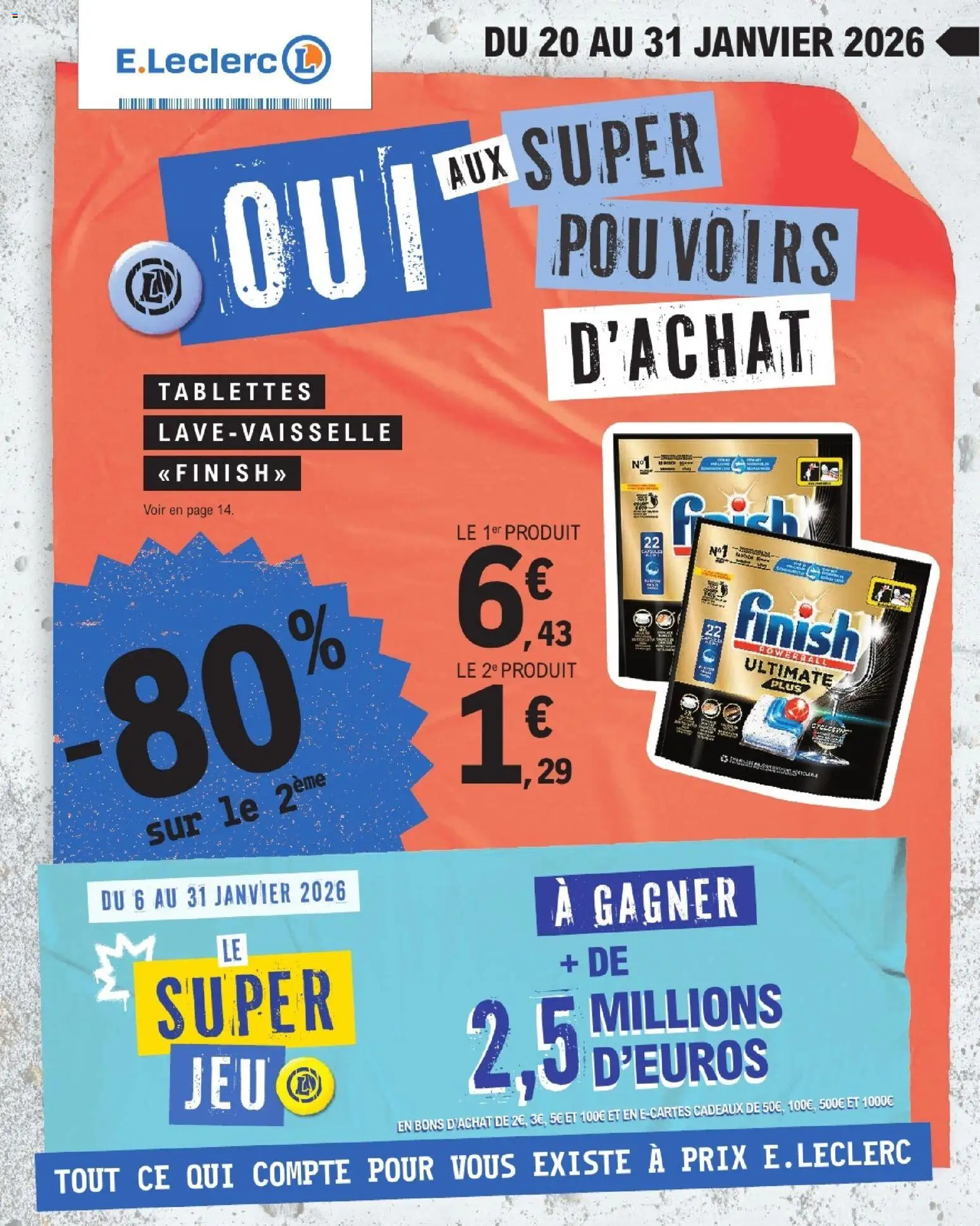E.Leclerc catalogue semaine 4 - page 1 - valable à partir du 20/01/2026