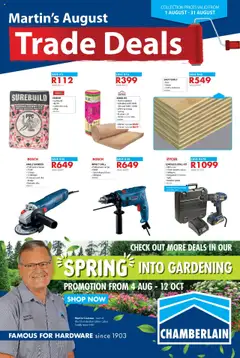 Preview Chamberlain Specials valid from 01/08/2025
