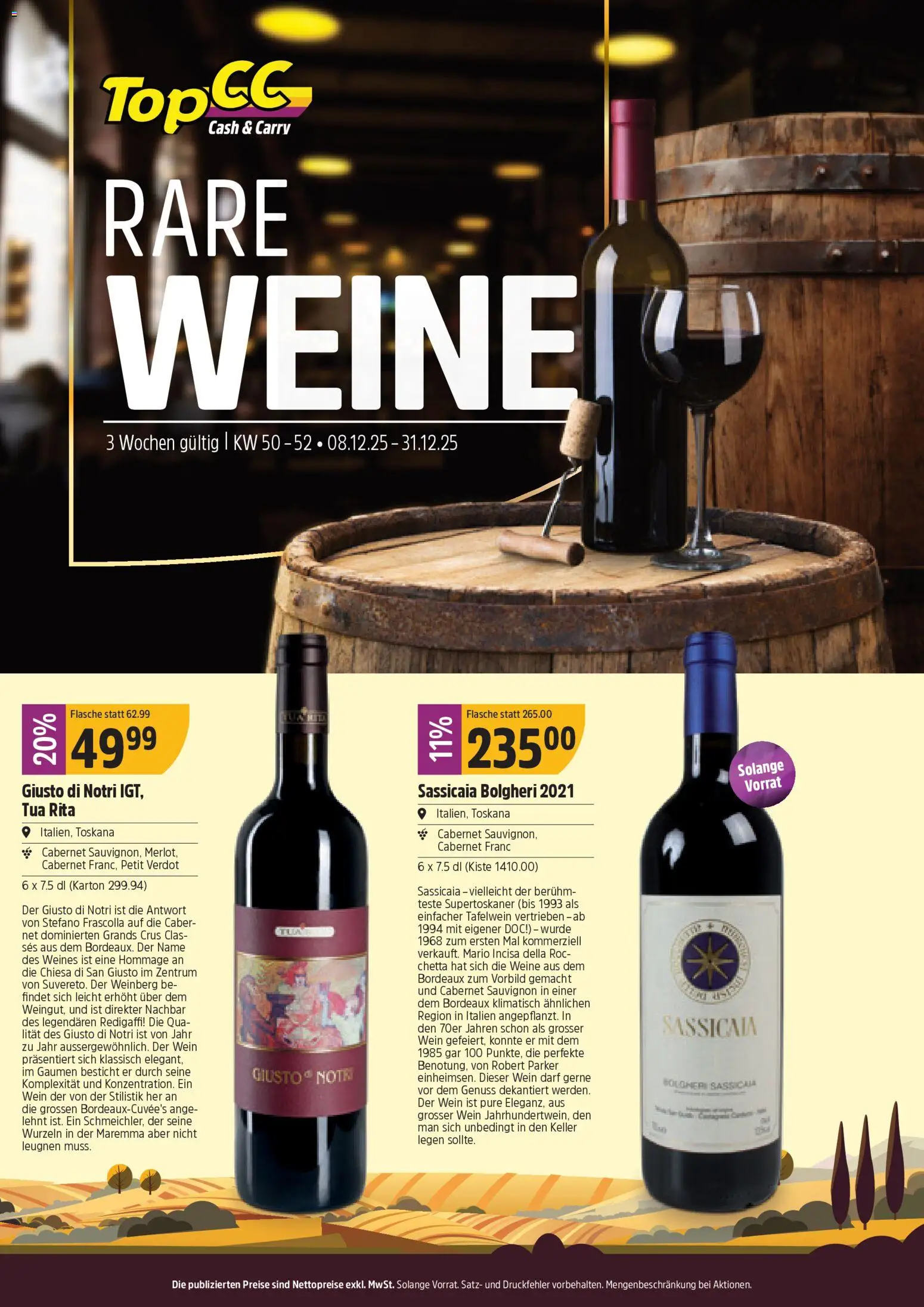 TopCC Aktionen Weine - Seite 1- gültig ab 08.12.2025