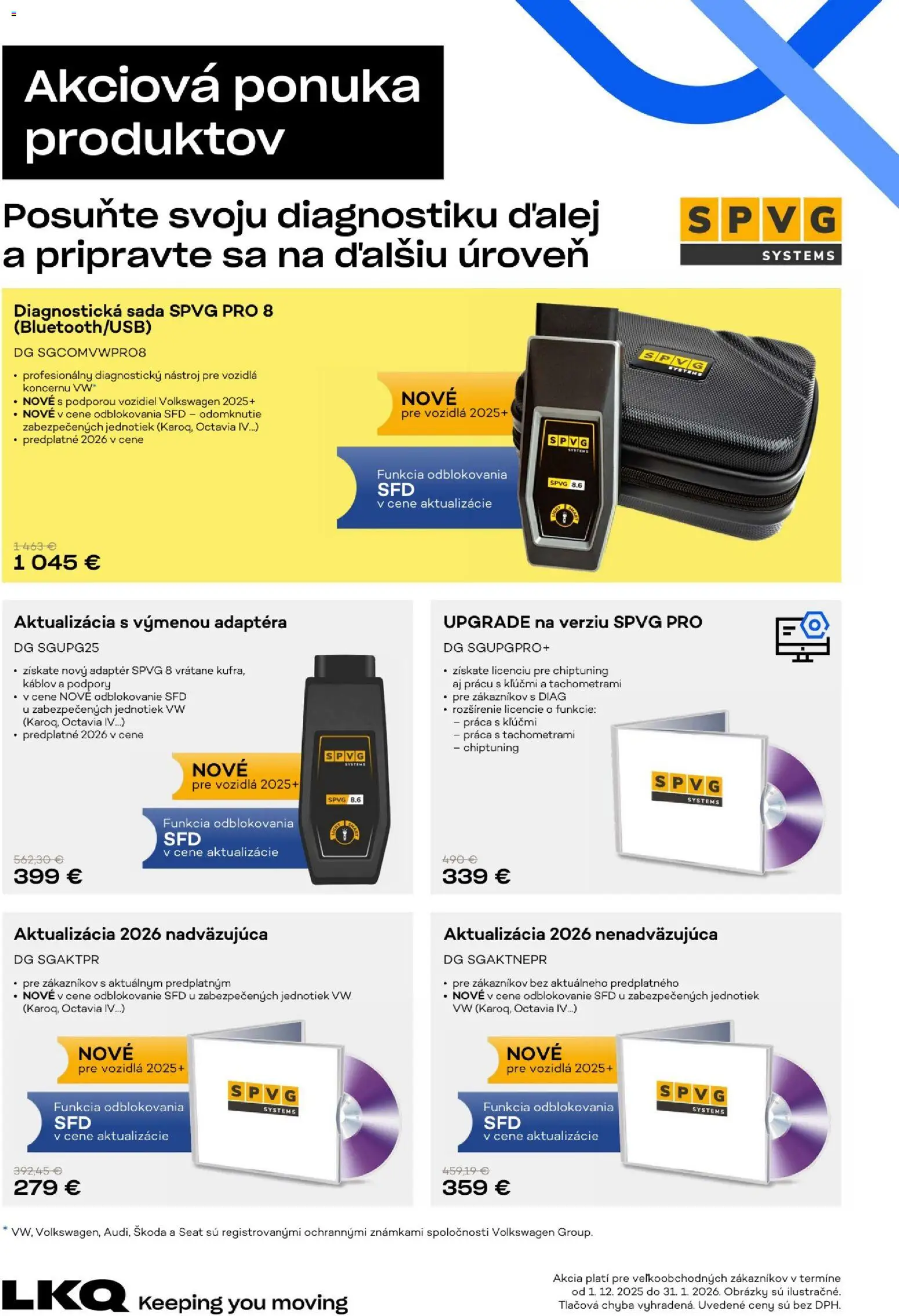 Auto Kelly diagnostiky SPVG - strana 1- platný od 01.12.2025