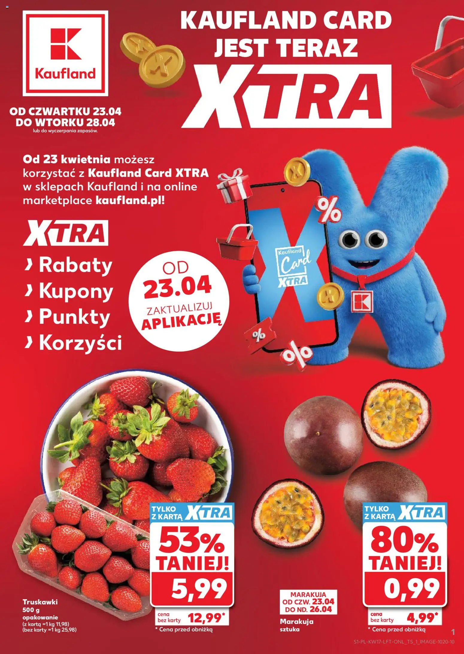 Kaufland gazetka - strona 1- ważny od 23.04.2026