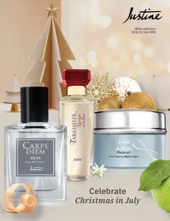 Preview Justine Christmas In July valid from 18/07/2025