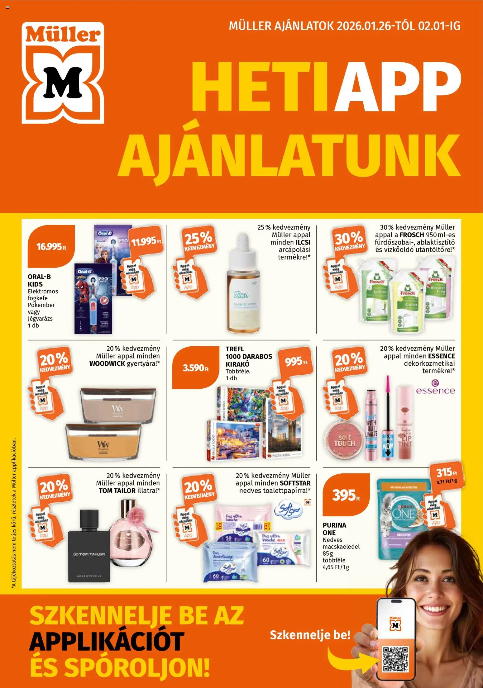 Müller Akciós újság - 1oldal - érvényes 2026.01.26.-tól