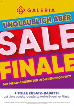 Vorschau Galeria Karstadt Kaufhof Prospekt 	 gültig ab 20.08.2025