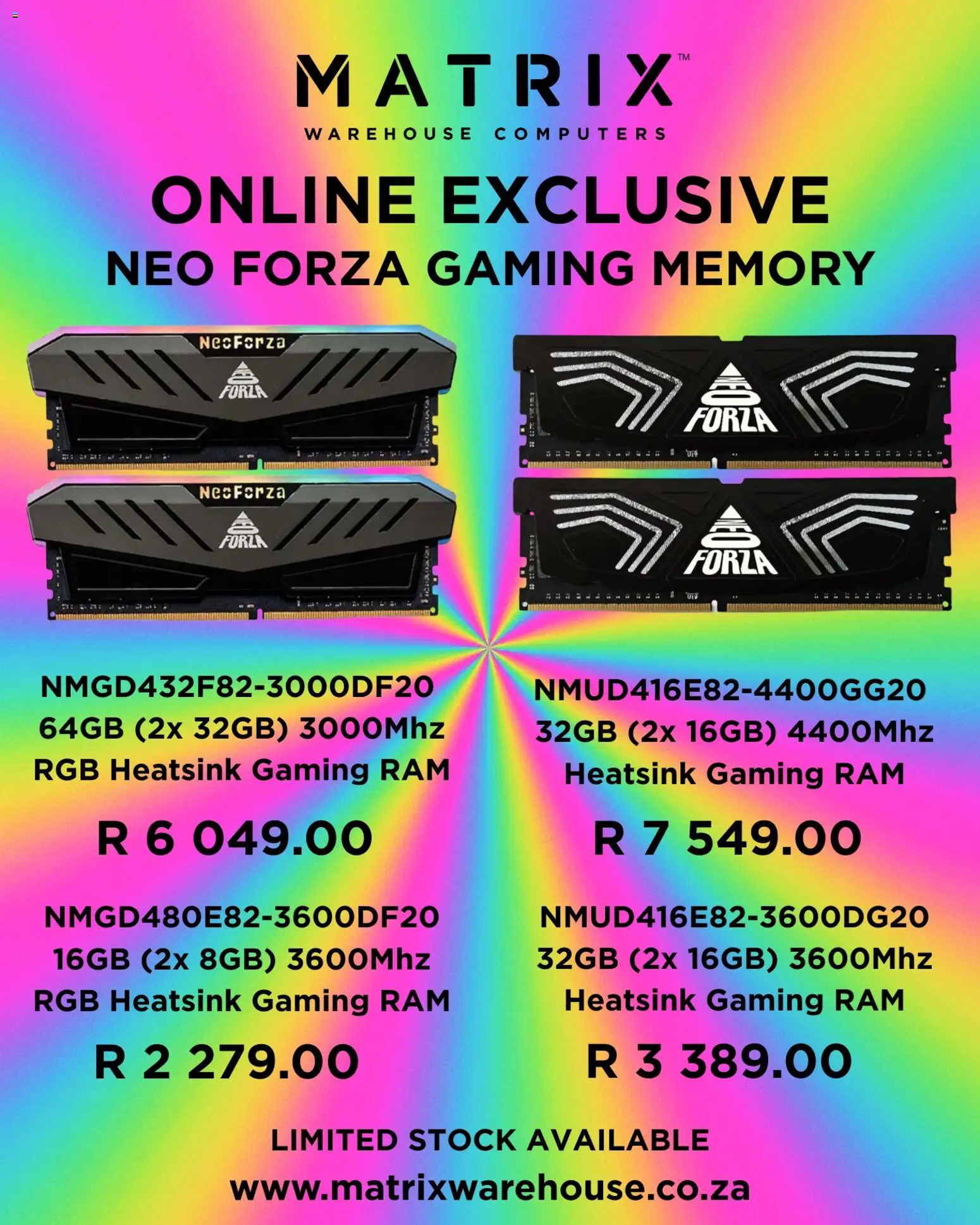 Matrix Warehouse Neo Forza Gaming Memory - page 1- valid from 28/10/2025
