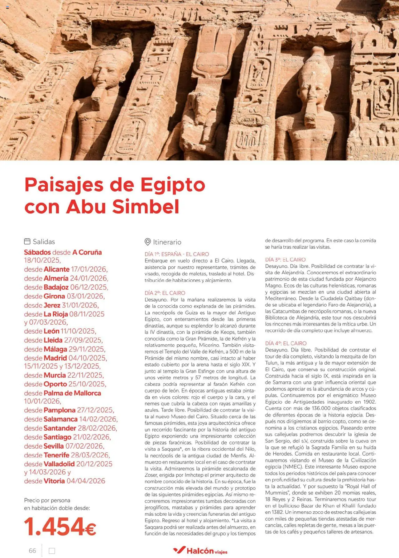 Halcón Viajes Egipto - Página de 66 - Válido desde 01/07/2025