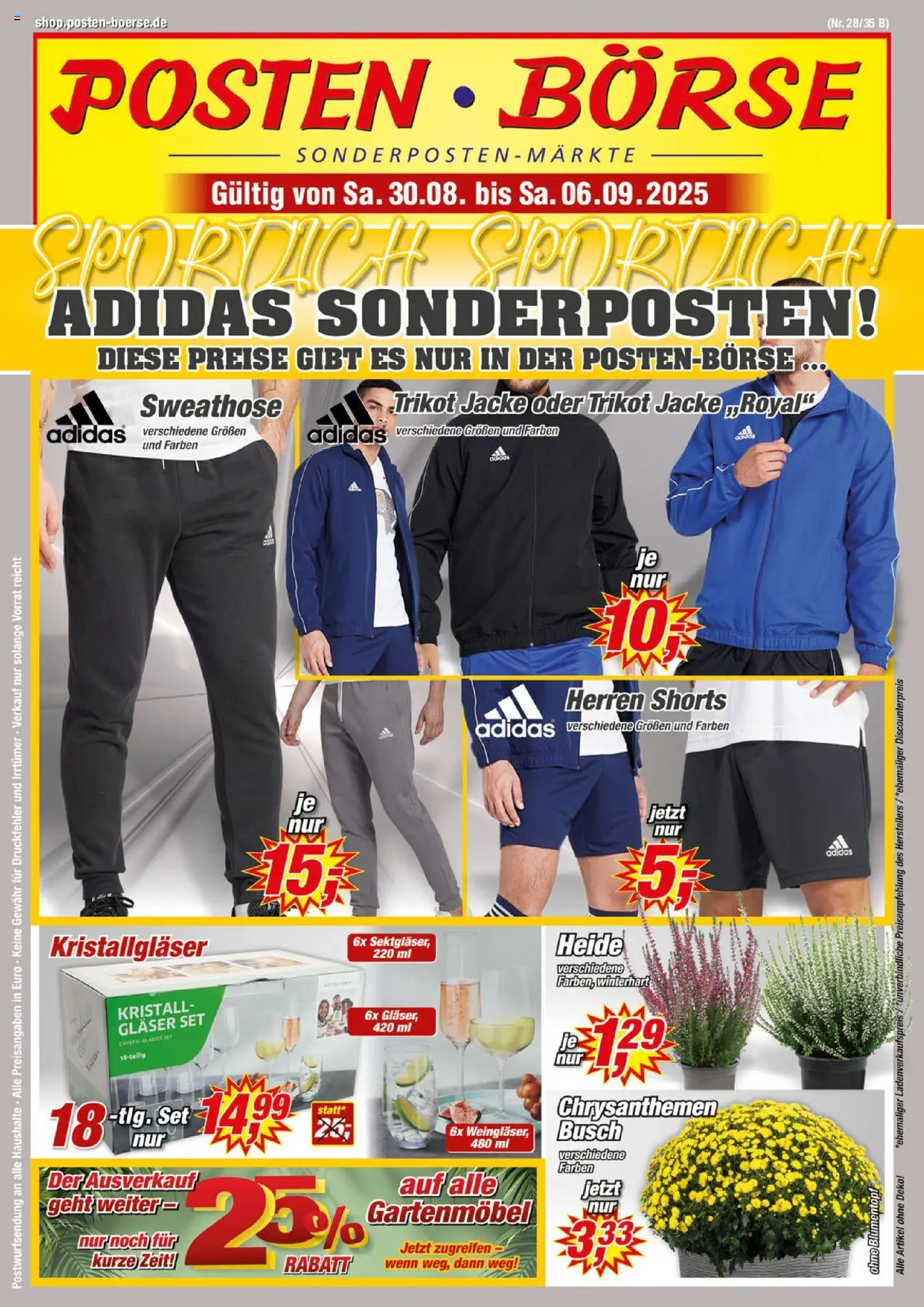 Posten Börse Prospekt - Seite 1 - gültig ab 30.08.2025