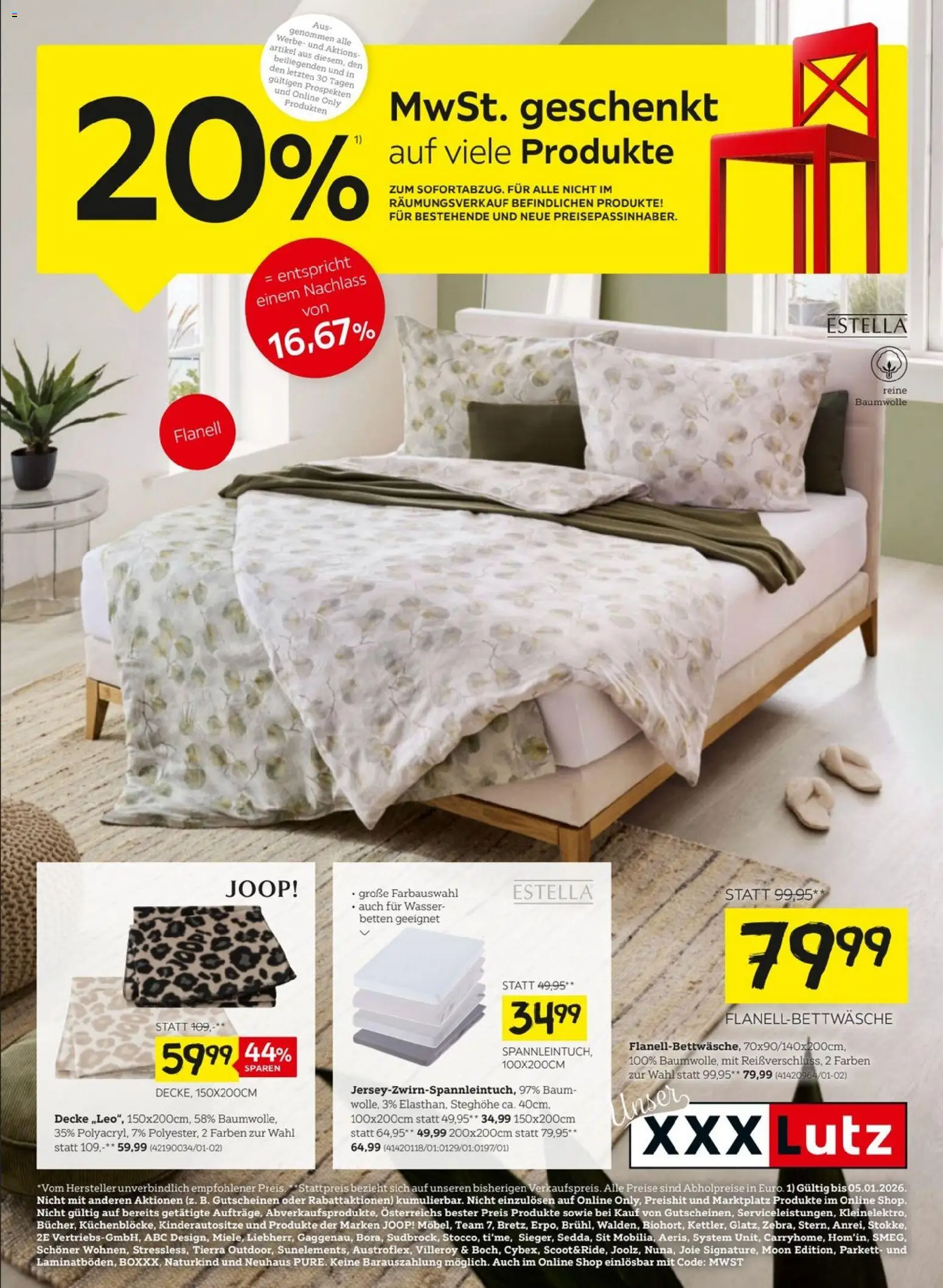 XXXLutz Heimtextilien - Seite 1- gültig ab 29.12.2025