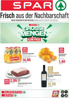 Vorschau SPAR Aktionen gültig ab 10.10.2025