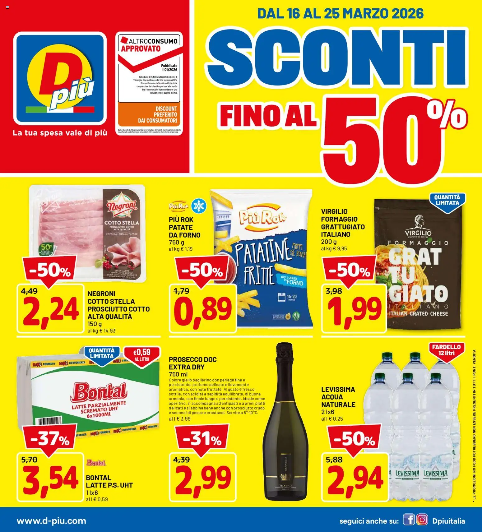D Più volantino - pagina 1 - valido dal 16/03/2026