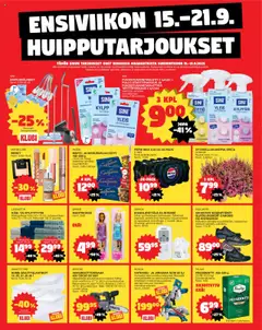 Esikatselu Tokmanni - Ensi viikon huipputarjoukset voimassa alkaen 15/09/2025