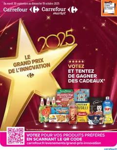 Aperçu Carrefour Le grand prix de l'innovation 2025 valable à partir du 30/09/2025