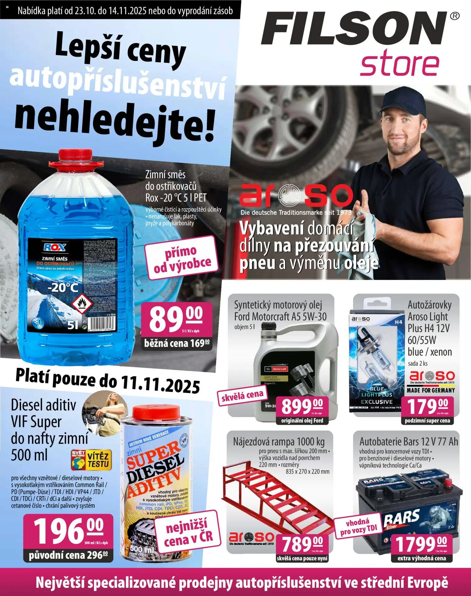 FILSON Store - Lepší ceny autopříslušenství nehledejte! - strana 1- platný od 23.10.2025