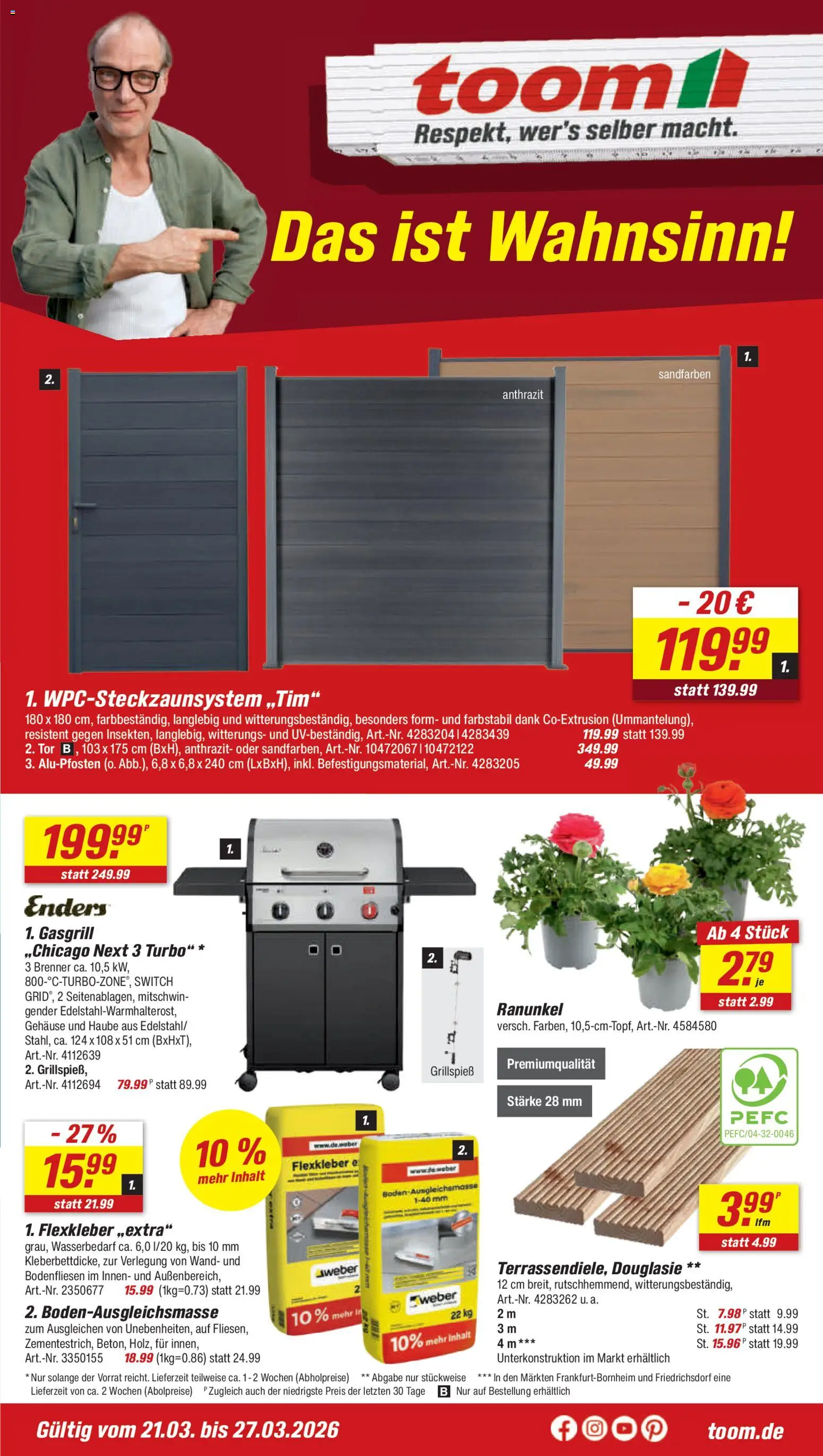 Toom Baumarkt Prospekt 	 - Seite 1 - gültig ab 21.03.2026
