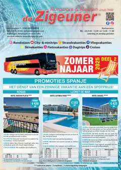 De Zigeuner - Reisbrochure geldig vanaf 08/07/2025