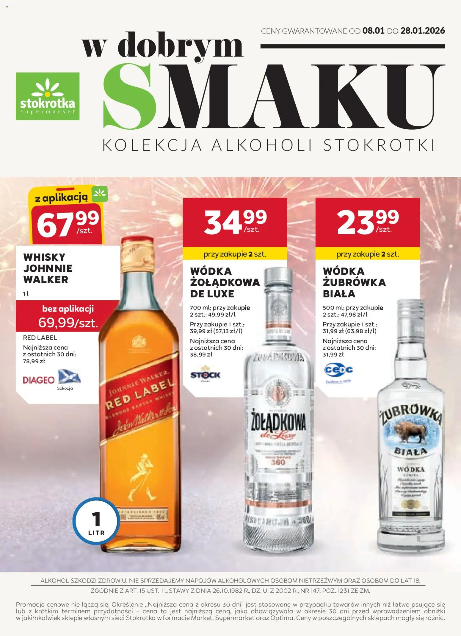 Stokrotka Gazetka - Oferta alkoholowa - strona 1- ważny od 08.01.2026
