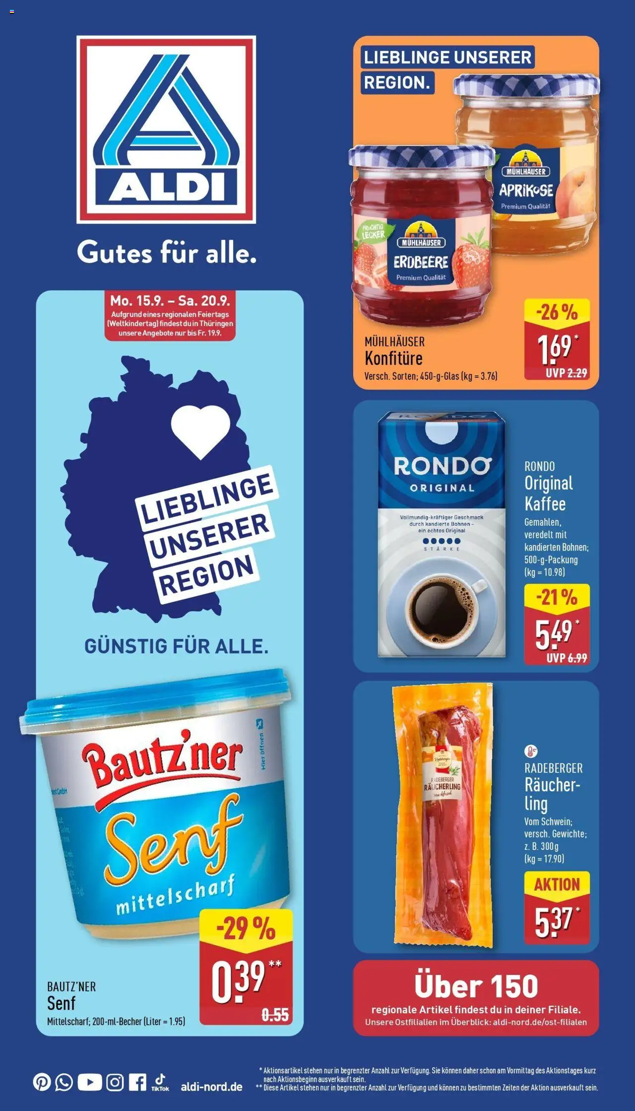Aldi - ALDI Nord: Wochenangebote - Seite 1 - gültig ab 14.09.2025