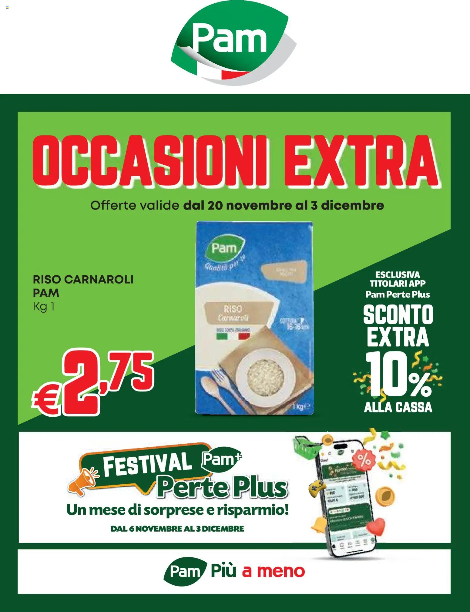 PAM Occasioni Extra catalogo - pagina 1 - valido dal 20/11/2025