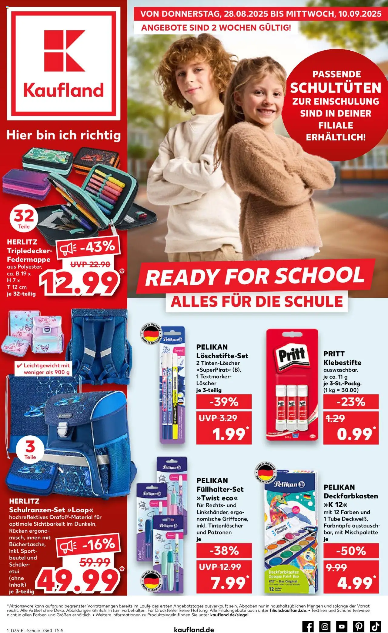 Kaufland - Broschüre - Seite 1 - gültig ab 28.08.2025
