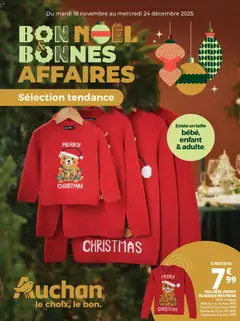 Auchan - Bon Noël et Bonnes Affaires : Sélection tendance geldig vanaf 18/11/2025