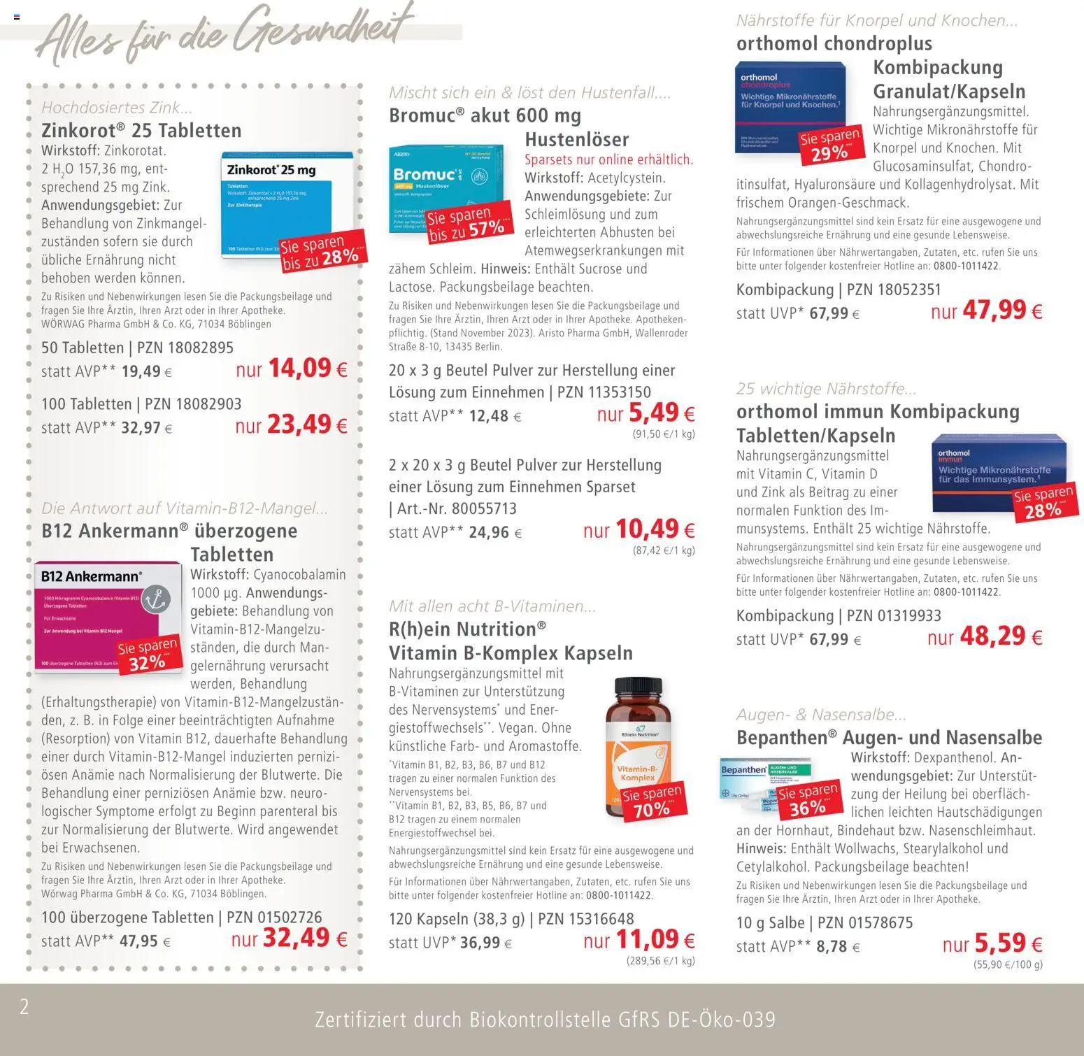 Apotal Prospekt 	 - Seite 2 - gültig ab 13.03.2026
