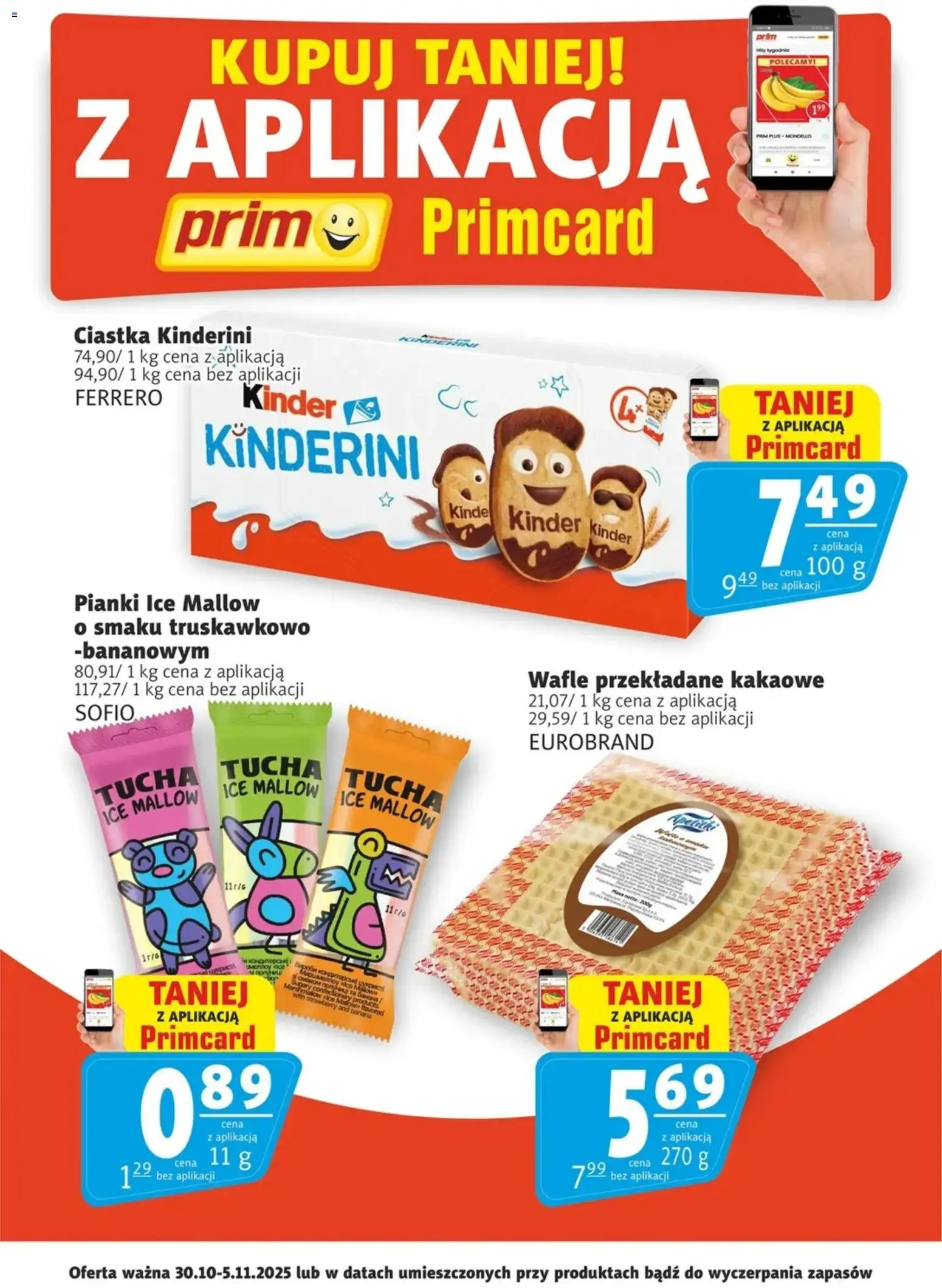 Prim Market Promocje - Primcard - strona 1- ważny od 30.10.2025