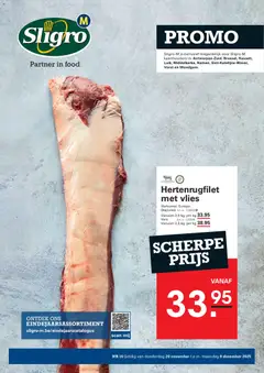 Sligro promo geldig vanaf 20/11/2025