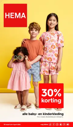 Hema folder / publicité geldig vanaf 30/03/2026
