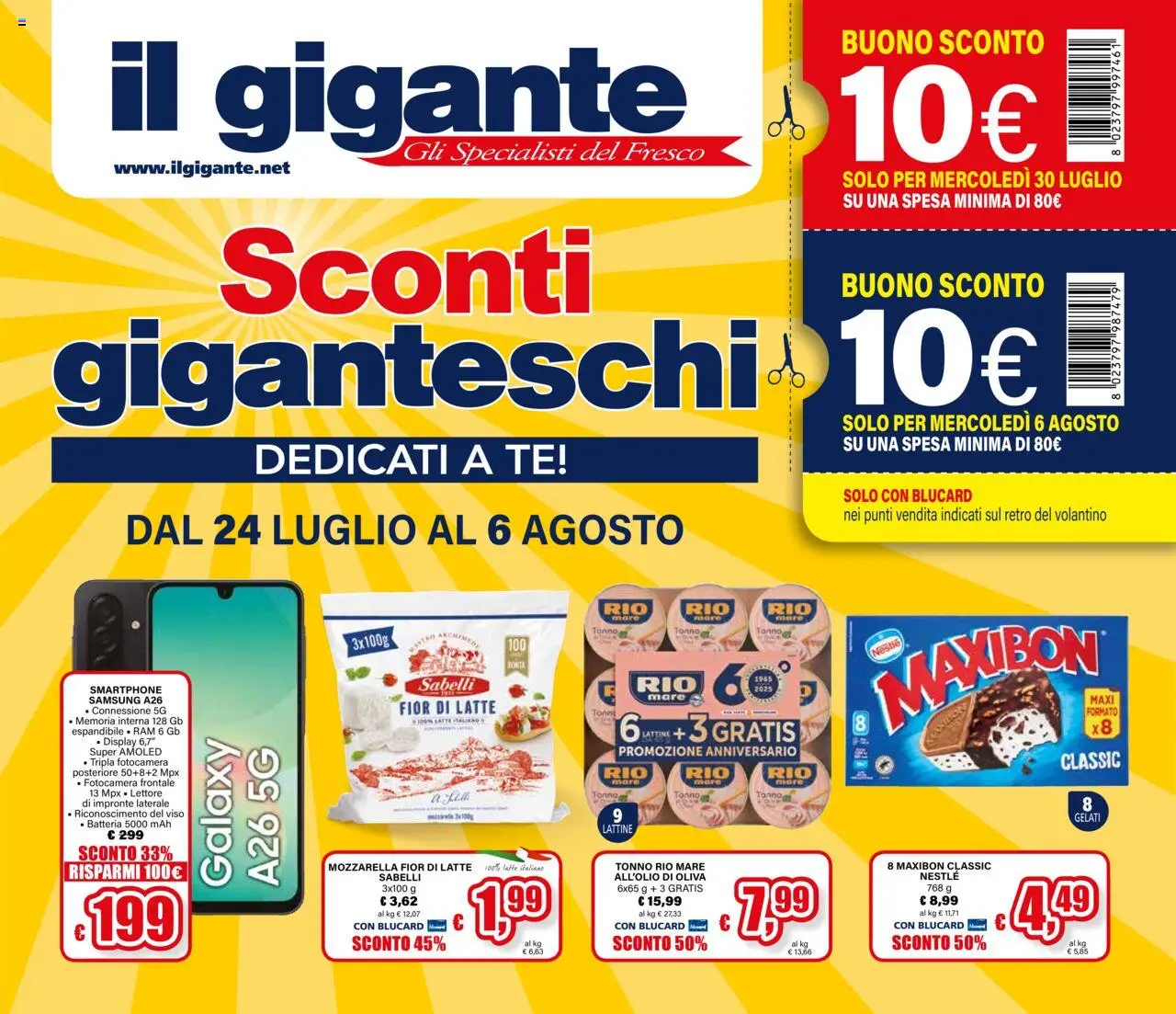 Volantino Il Gigante	 - pagina 1 - valido dal 24/07/2025