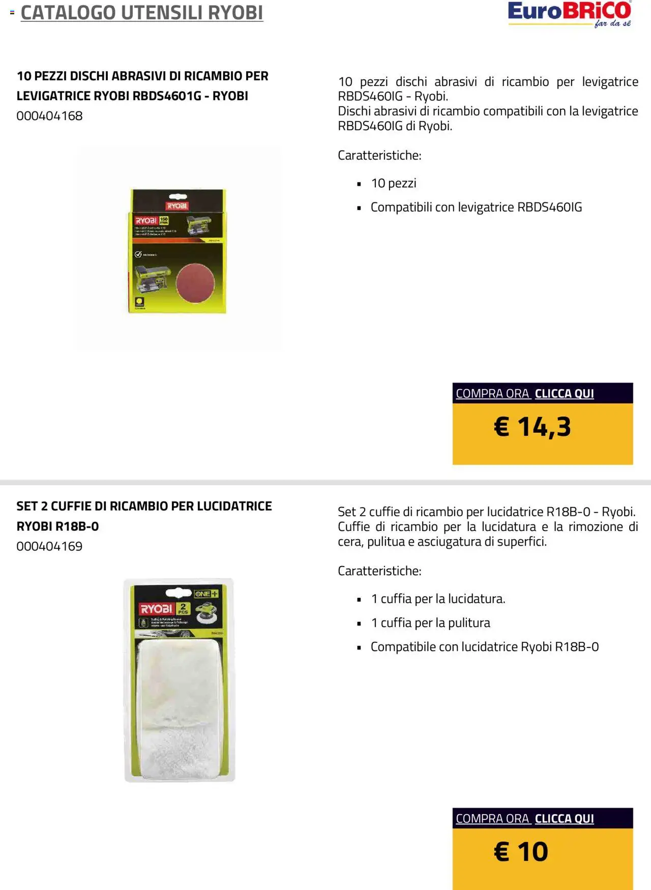 Eurobrico Utensili Ryobi catalogo - pagina 54 - valido dal 23/07/2025