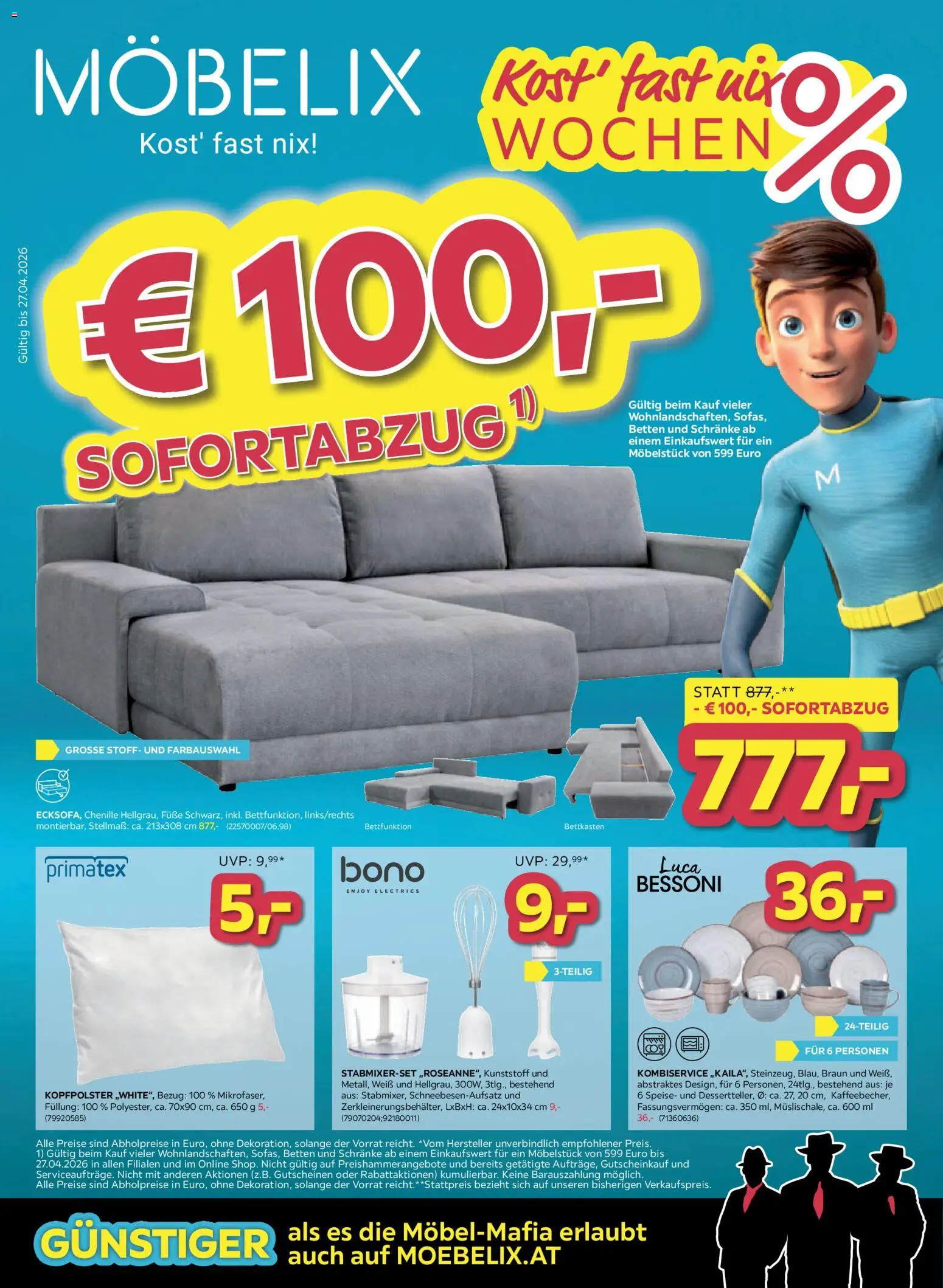 Möbelix Angebote - page 1- valid from 21.04.2026