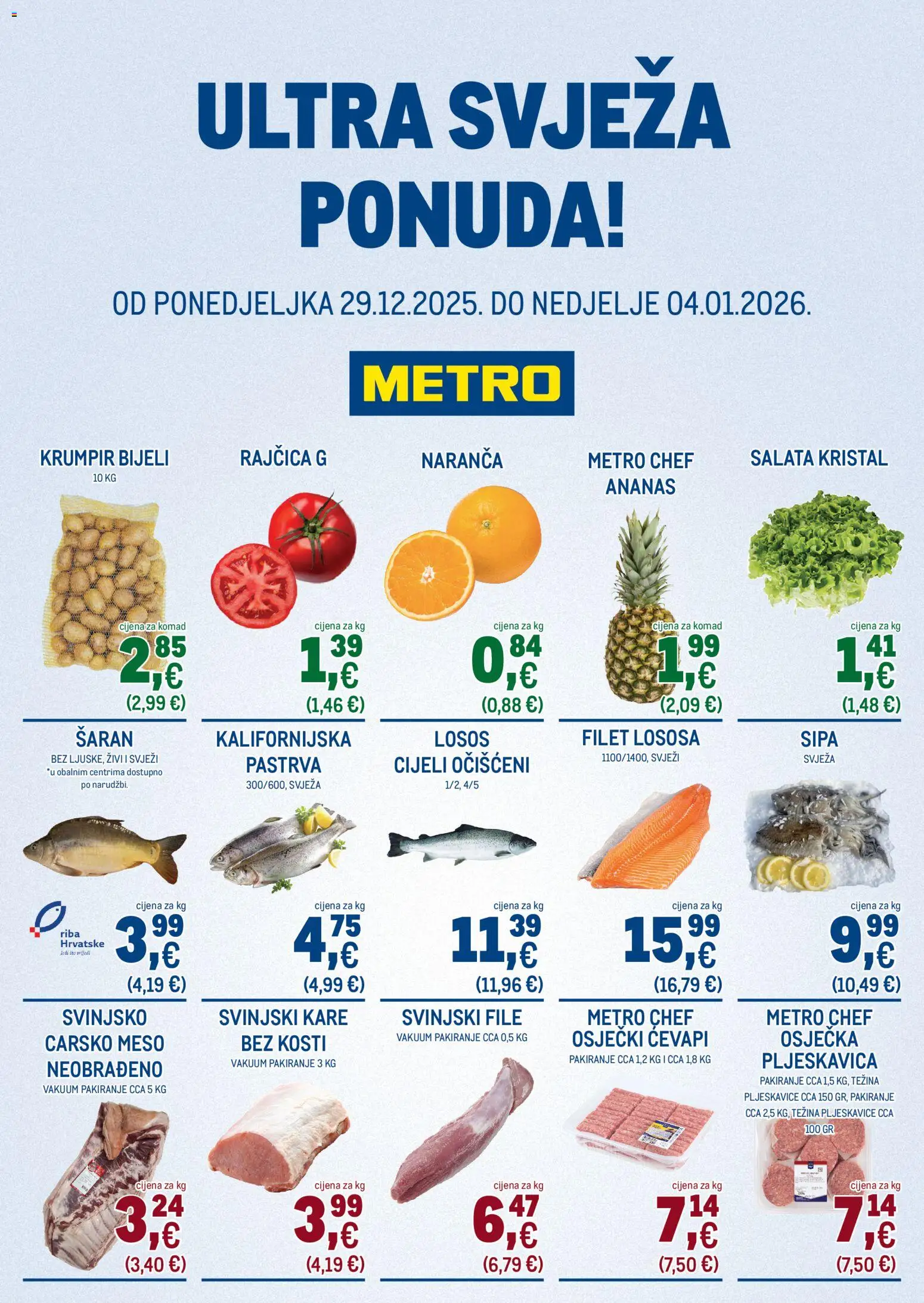 Metro - Ultra svježa ponuda - stranica 1- važeći od 29.12.2025