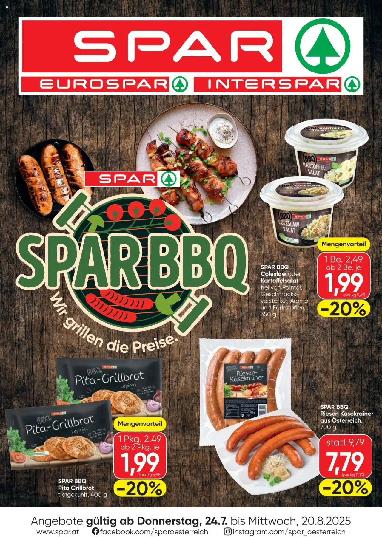 Spar Wir grillen die Preise - Seite 1- gültig ab 24.07.2025