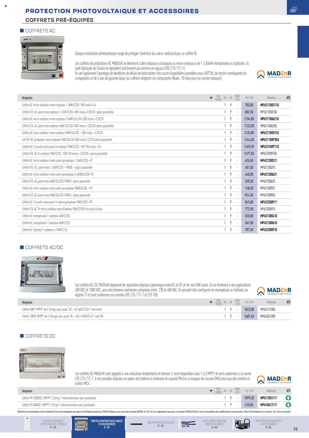 Rexel - Production D´Énergie Photovoltaique - page 23 - valable à partir du 16/07/2025