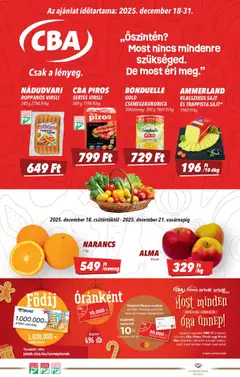 Előnézet CBA Akciós újság érvényes 2025.12.18.-tól