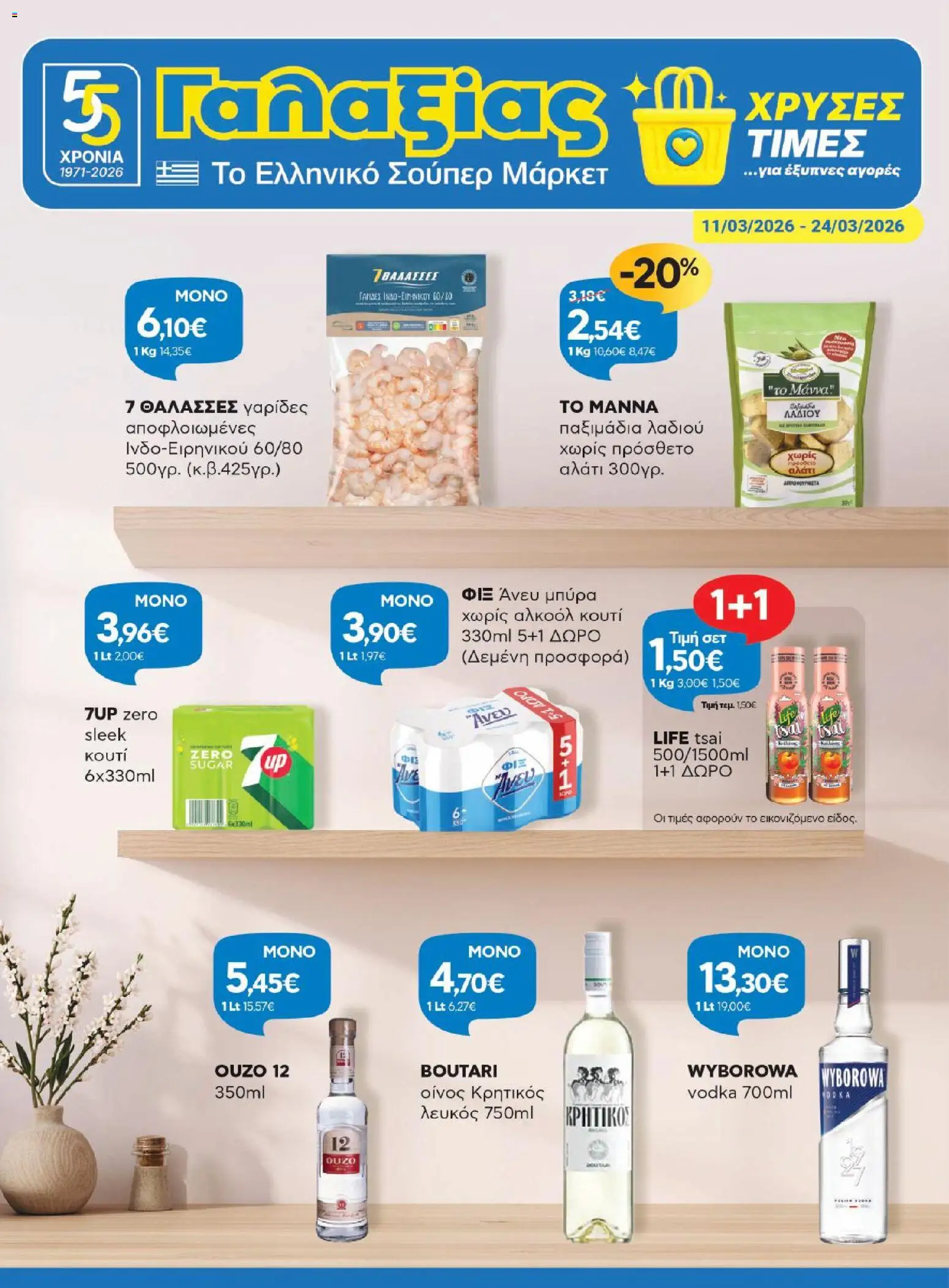 Γαλαξίας - Φυλλάδιο  - σελίδα 1- ισχύει από 11/03/2026