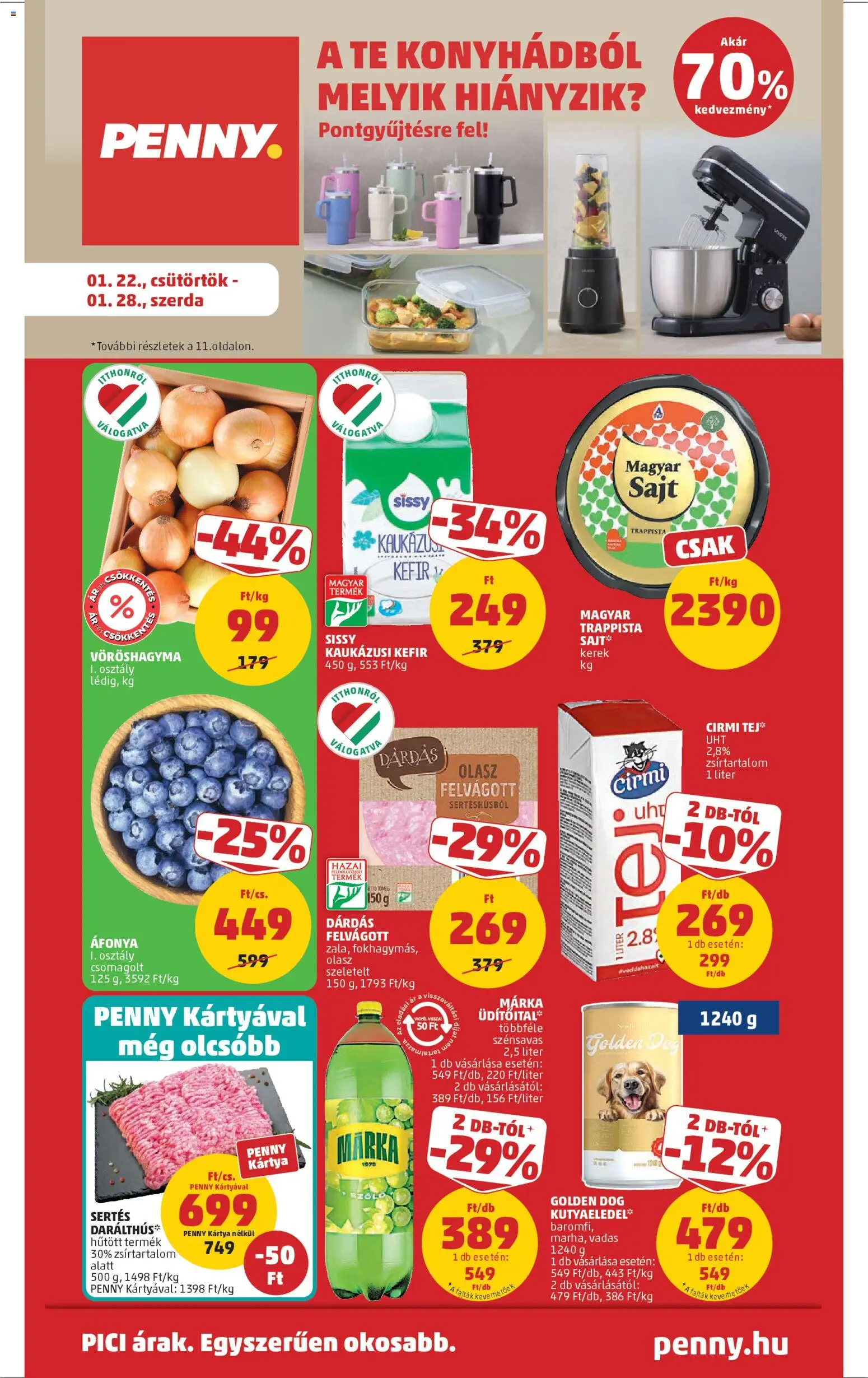 PENNY Akciós újság - 1oldal - érvényes 2026.01.22.-tól