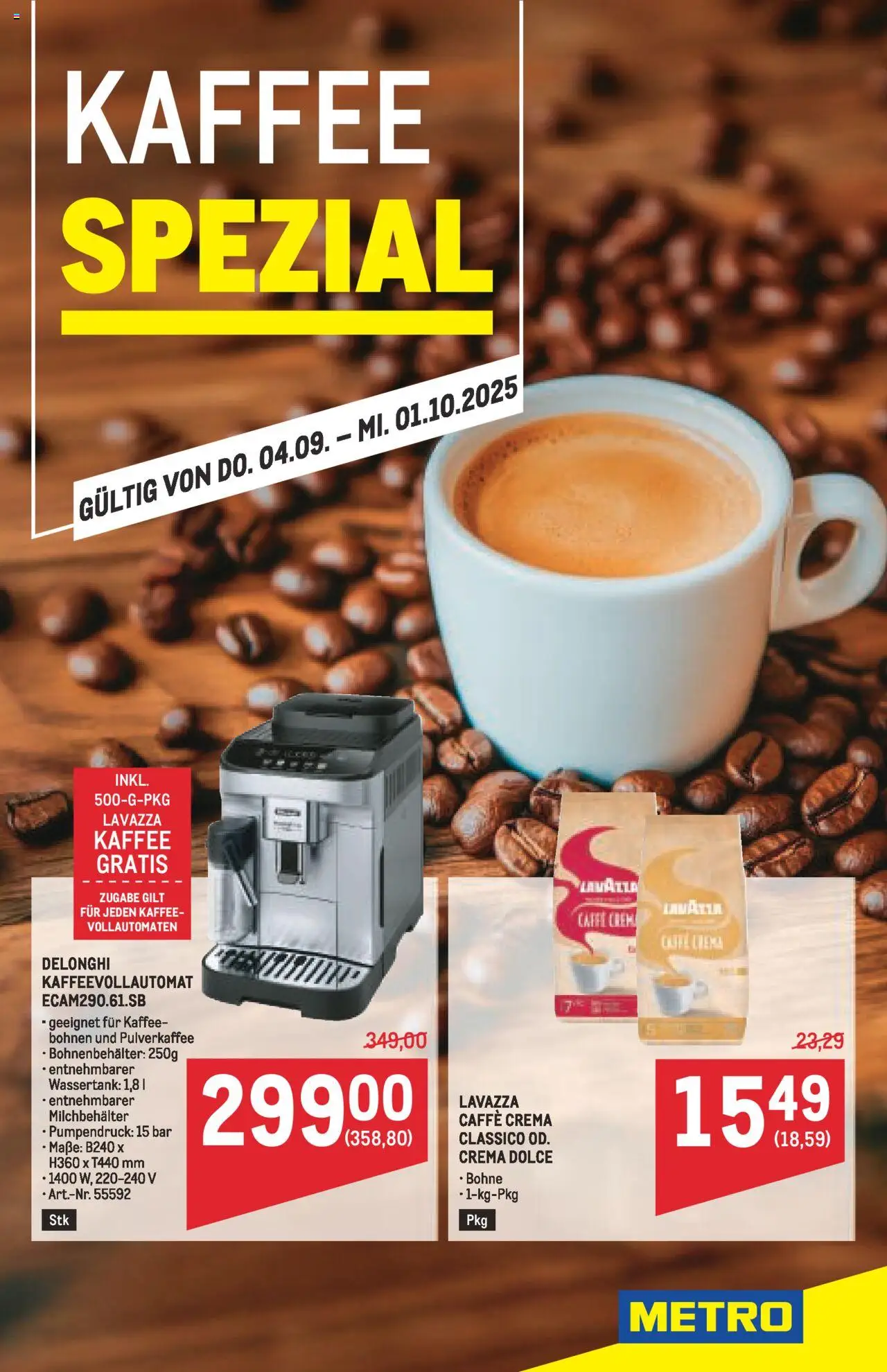 Metro  Kaffee Spezial - Seite 1- gültig ab 04.09.2025