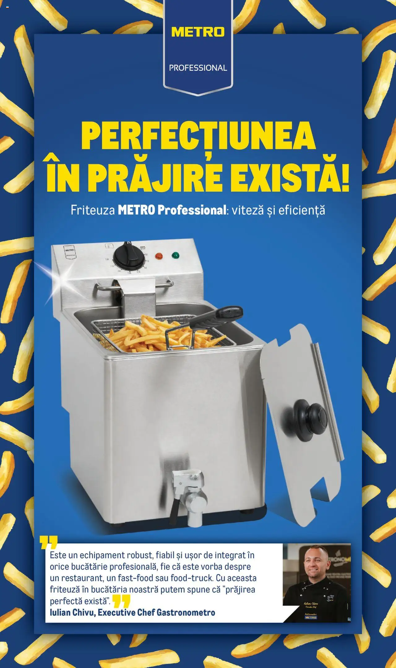 Metro catalog - Friteuză profesională 8L cu robinet golire - pagina 1- valabil de la 01.09.2025