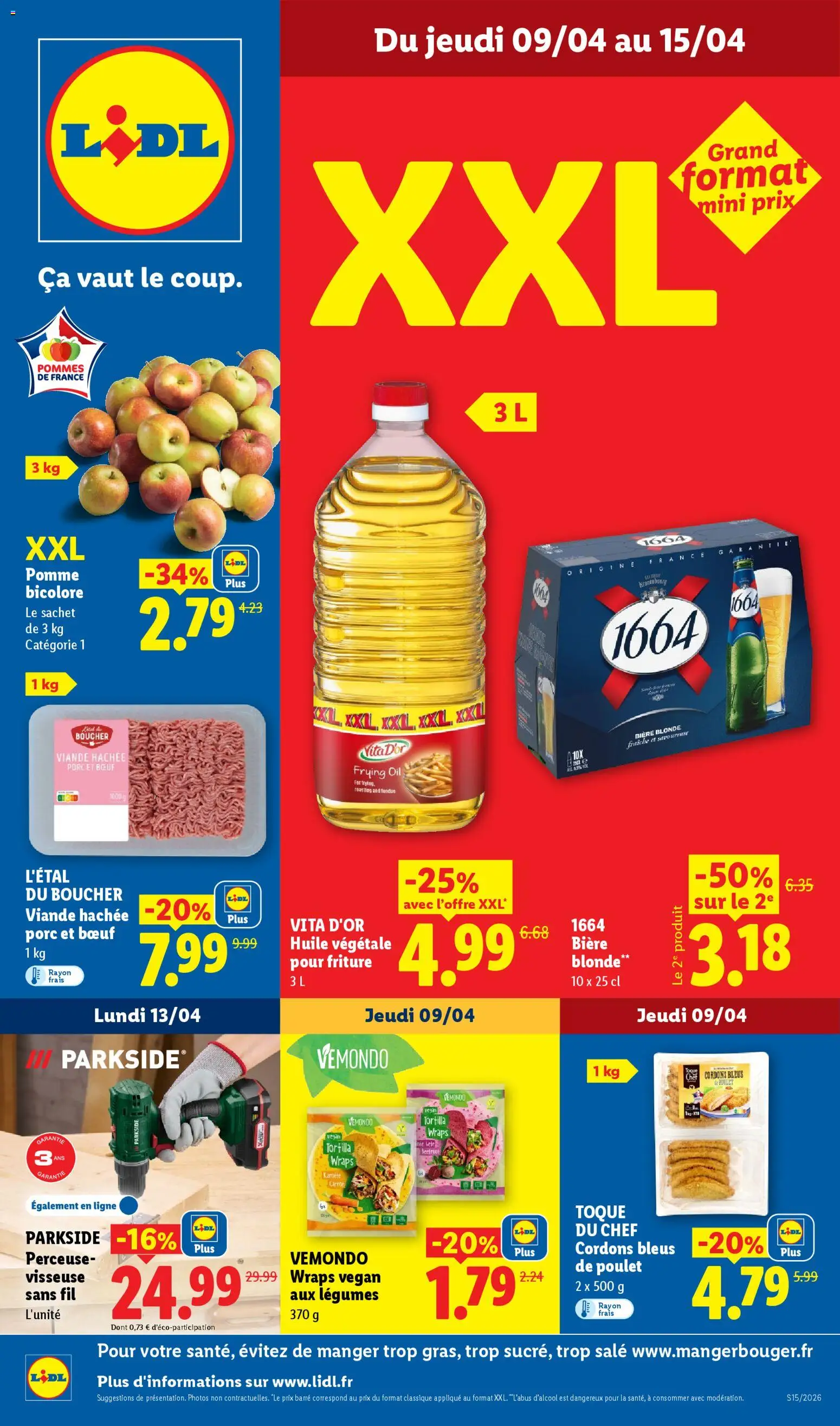 LIDL catalogue semaine 15 - page 1 - valable à partir du 09/04/2026