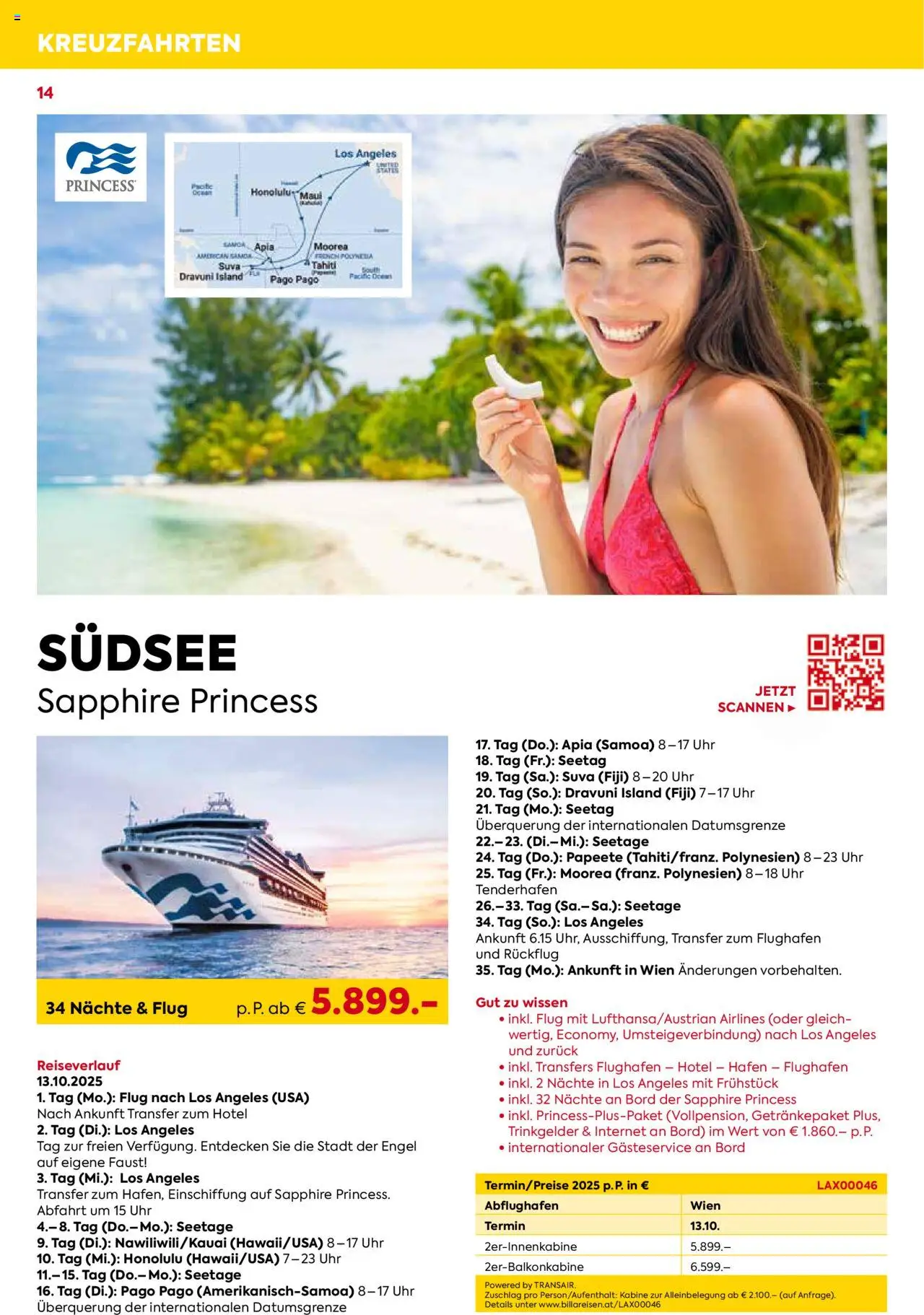 Billa Kreuzfahrt Highlights 2025 - page 14- valid from 03.06.2025