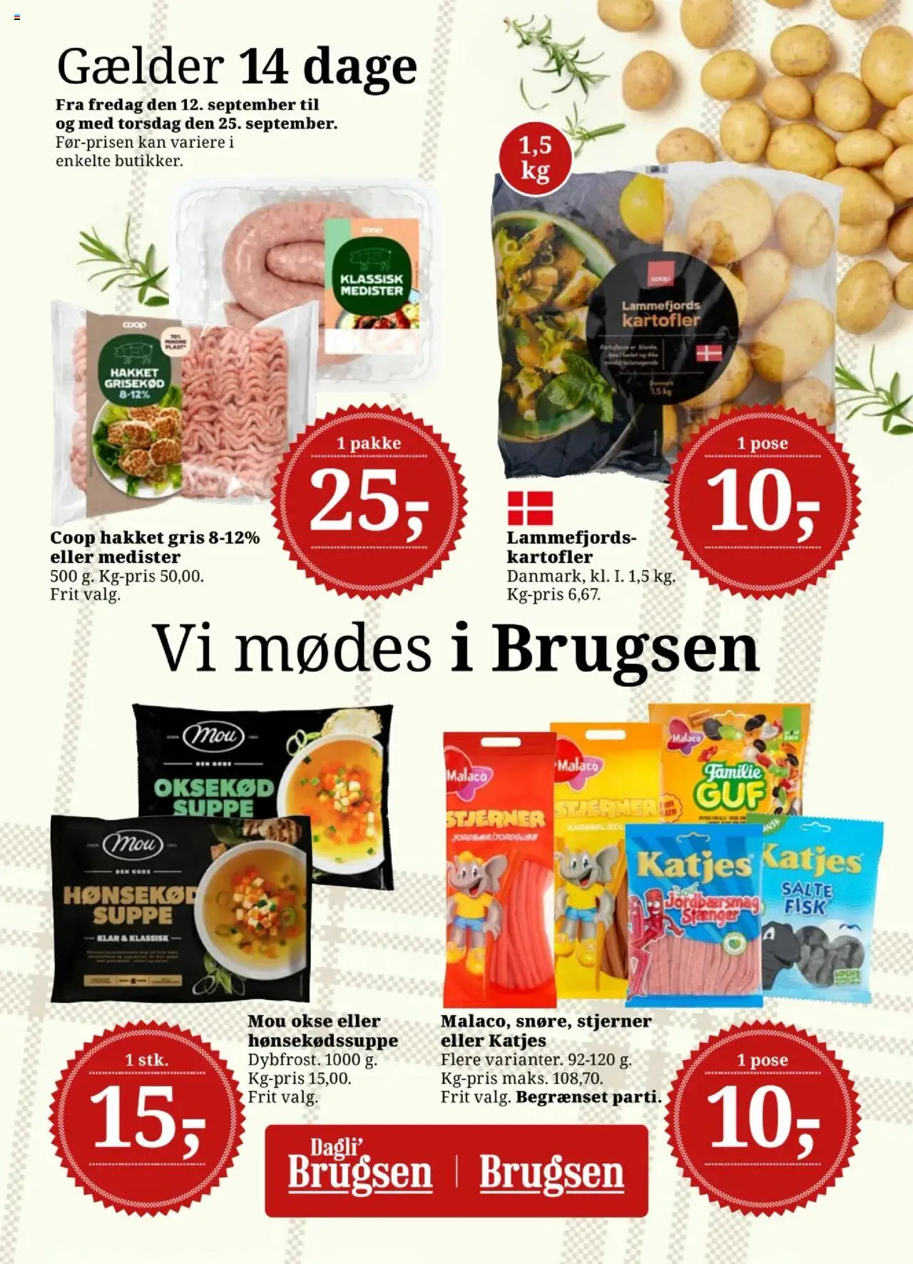 Dagli'Brugsen - Tilbudsavis - side 1- gyldig fra 12/09/2025