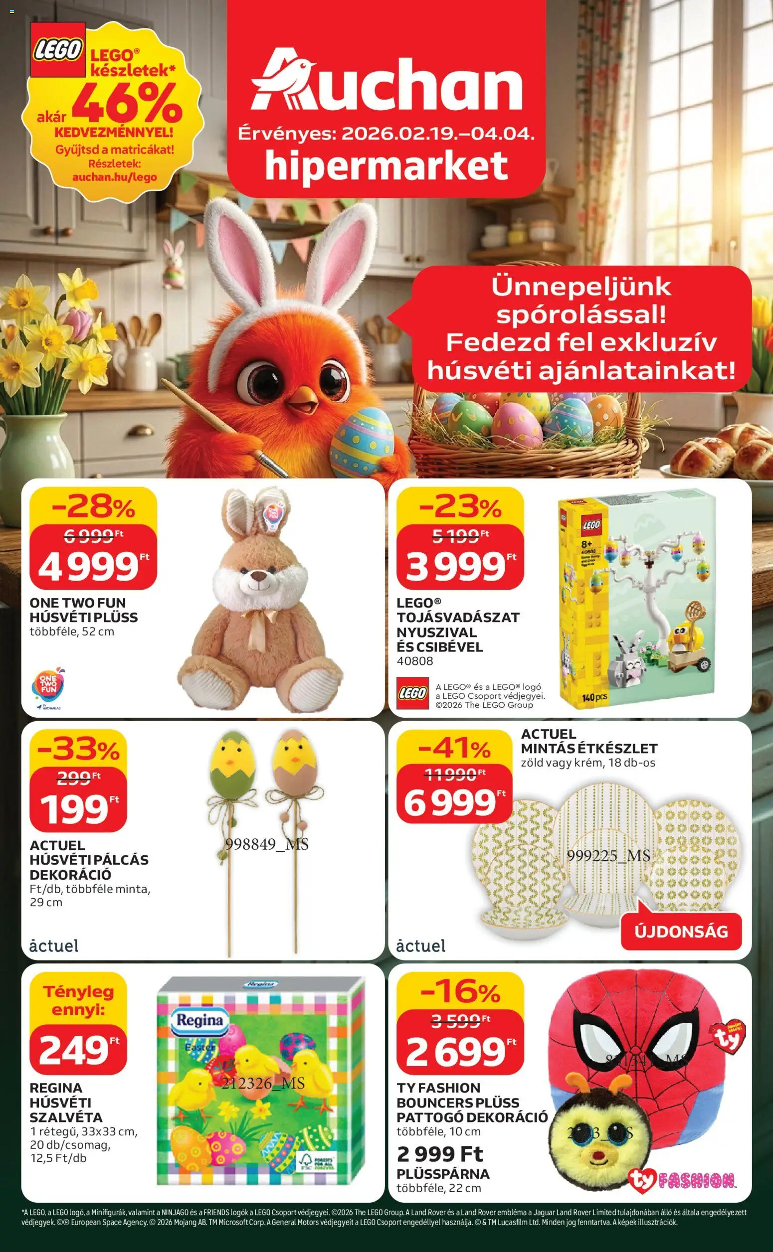 Auchan - Húsvéti ajánlataink - 1oldal - érvényes 2026.02.19.-tól