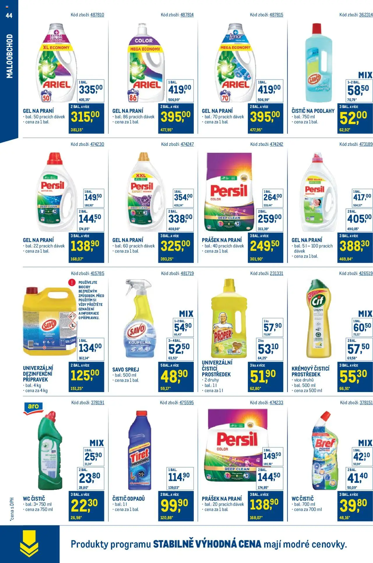 Makro leták - Stabilně výhodná cena - maloobchod - strana 44- platný od 21.05.2025