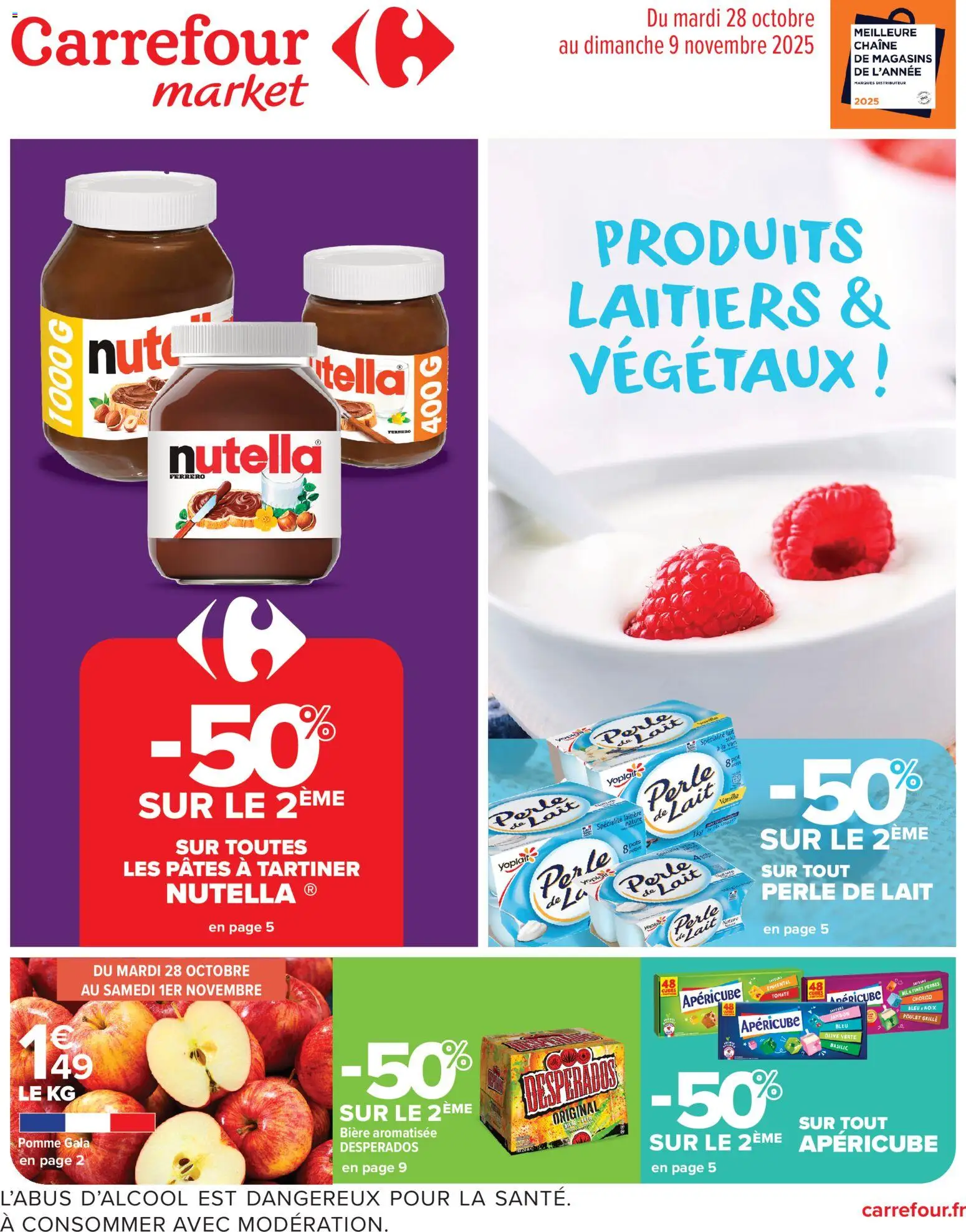 Carrefour Market catalogue semaine 44 - page 1 - valable à partir du 28/10/2025